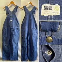 1960s SEARS Denim Overall Made in Usa Size 38/40_画像1