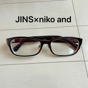 JINS niko and ジンズ　ニコアンド　コラボ　メガネ　フレーム　べっ甲