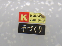 h4C003Z- KURATA CRAFT GLASS クラタ 上越クリスタルガラス 花瓶 フラワーベース_画像4