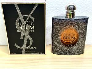 [3880] 残量たっぷり 香水 Yves Saint Laurent イヴサンローラン BLACK OPIUM ブラック オピウム オーデパルファム EDP 90ml NUIT BLANCHE