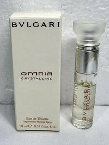 [3645] 残量たっぷり BVLGARI ブルガリ　オムニア クリスタリン オードトワレ ODT 10mL ミニ香水 omnia CRYSTALLINE