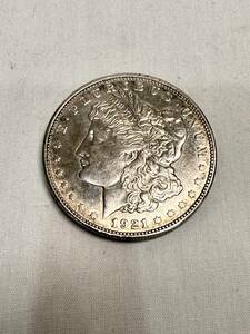 [3902] モルガンダラー アメリカ銀貨 1921年 古銭 保管品 1ドル銀貨 ONE DOLLAR イーグル 26.6g