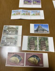 514【切手】※同梱不可　額面合計1000円　100円切手バラ７枚　60円切手バラ5枚　　未使用切手　記念切手　