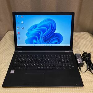 TOSHIBA dynabook B65/J 第7世代Core i3 7100U メモリ8GB 新品SSD256GB Windows11