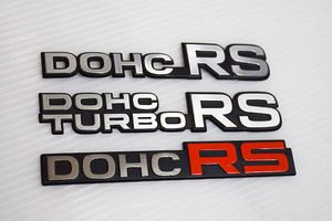 ■旧車エンブレム3個セット 日産 純正 DOHC RS TURBO スカイライン