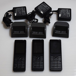 ■ウィルコム PHS電話機 防水タイプ[WX330JE D] 3台セット 黒の画像6