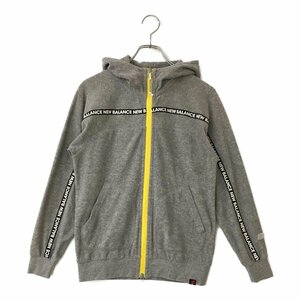 coco* New balance * long sleeve double Zip Parker * pie ru ground * gray *1(M)* used * letter pack post service plus shipping possible *87024