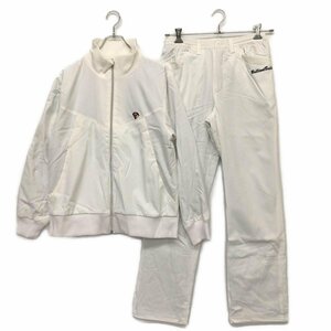 coco★新品★ブリリアントビルド★セットアップ★長袖ブルゾン×ロングパンツ★裏銀色素材★白★ホワイト★L★87958