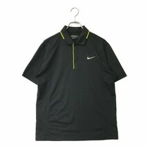 coco★ナイキ★NIKE★半袖ポロシャツ★シンプル★黒★ブラック★M★中古※ネコパケ発送可★88439_画像1