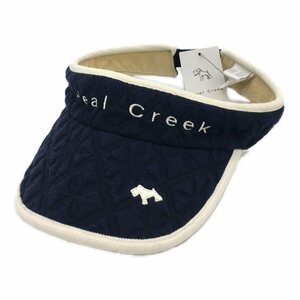 coco★新品★ヒールクリーク★Heal Creek★サンバイザー★ネイビー×ホワイト★40※レターパックプラス発送可★88104