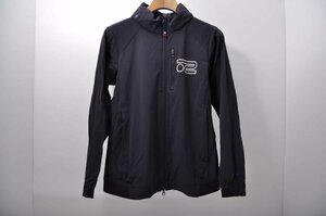 coco*rosa-sen* long sleeve double Zip blouson * thin * simple * navy blue * navy *L*USED* letter pack post service plus shipping possible *84626