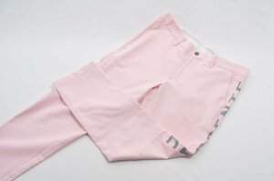 coco★デサントゴルフ★DESCENTE★ロングパンツ★シンプル★ピンク★O(LL)★中古※レターパックプラス発送可★75245