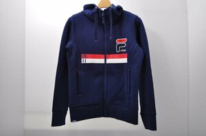 coco★フィラ★FILA★長袖フルジップパーカー★春秋★紺★ネイビー★M★USED※レターパックプラス発送可★85664