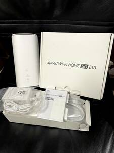 【新品】Speed Wi-Fi HOME 5G L13 ZTE ホワイト ZTR02SWU ホームルーター　au wimax