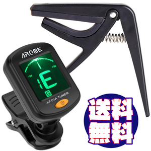 * ukulele for * capo (BLACK)& rotary clip tuner ( battery attaching )[2 point set ]