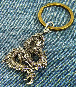 Art hand Auction ◆ Dragon Dragon Ryujin Ryujin Jewel Amulet 护身符护身符配件吊坠钥匙扣/S ◆ 免费送货 ◆, 杂货, 钥匙圈, 手工制作的