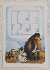 未使用★映画　ＩＣＥＡＧＥ　アイスエイジ　ポストカード