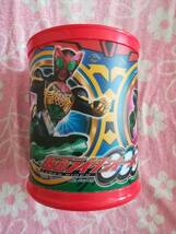 ＵＳＥＤ★仮面ライダー　オーズ　ケース　収納ケース　ゴミ箱　お菓子が入っていたケースです　筒型_画像1