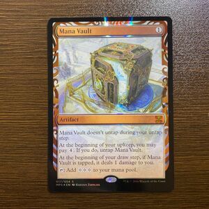 【MPS】魔力の櫃（Mana Vault）マスターピースfoil 部分光沢 017/054 MTG 英語 神話レア