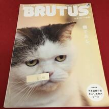 g-346 BRUTUS ブルータス 658 猫との生活、猫図鑑、猫検定、猫本、猫キャラ、タマ、ニャロメ、猫村さん、猫シール 2009年3月15日発行※3 _画像1