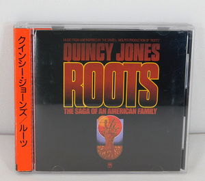 折込帯付 CD「クインシー・ジョーンズ QUINCY JONES/ルーツ ROOTS」D32Y-3108/サントラ OST 巻込帯/Dave Grusin/Richard Tee/リーリトナー