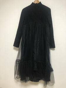 23awnowa-ru Kei ni flea yanoir kei ninomiya One-piece black S size 