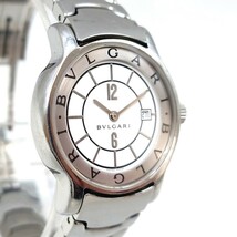 ブルガリ ソロテンポ ST29S レディース 腕時計 SS 白文字盤 クォーツ 二針 時計 BVLGARI デイト hgs82_画像2