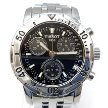 ティソ クロノダイバー T362/462K クォーツ クロノグラフ 黒文字盤 メンズ 腕時計 時計 TISSOT 現状 hgs90_画像1