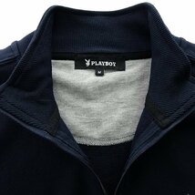 新品 プレイボーイ 裏毛 ハーフジップ スウェット LL 紺【33055_79】 PLAYBOY メンズ プルオーバー トレーナー スエット HALF ZIP_画像3