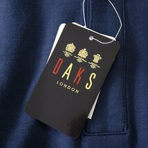 新品 ダックス スムース ジャージー スタンドカラー ハーフボタン カットソー L 紺 【I54035】 DAKS LONDON 日本製 メンズ スウェット_画像9