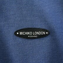 新品 ミチコロンドン 春秋 スウェット トレーナー M 青 【ML9W-R350_BL】 MICHIKO LONDON KOSHINO メンズ ロゴ ワッペン_画像5