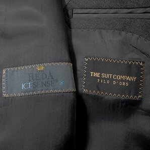 新品 スーツカンパニー REDA ICE SENSE ウール 2パンツ スーツ BB7 (幅広LL) 濃灰 【J58086】 180-2D 春夏 メンズ FILO D'ORO シングルの画像10
