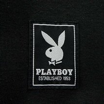 新品 プレイボーイ 裏毛 刺繍 スウェット L 黒【33054_99】 PLAYBOY メンズ クルーネック トレーナー スエット プルオーバー_画像8