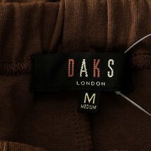 新品 ダックス 日本製 サイドライン ライト スウェット パンツ M 茶 【P29837】 DAKS LONDON スムース ジャージー ロゴ_画像10