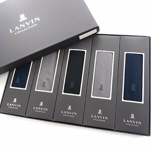 新品 ランバンコレクション 日本製 靴下 5点セット BOX 25-26cm 【5setBOX】 LANVIN COLLECTION メンズ ソックス ギフト ボックス