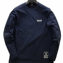 新品 ミスターヴァン 24年春夏 スクーター プリント カットソー L 紺【va1741053_79】 MR.VAN メンズ 長袖 Tシャツ ロンT バイク コットン_画像2