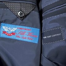 新品 スーツカンパニー 春夏 シルク ウール混 サマー スーツ A3 (XS) 紺 【J46967】 160-6D メンズ ジャケット スラックス ノータック_画像10