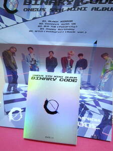 K-POP♪ ONEUS ワンアス 5thミニアルバム「Binary Code」Zero Ver. 韓国盤CD＋ポスター＋フォトブック 美品！