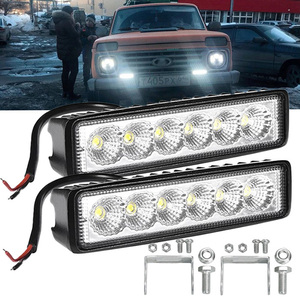 LED working light light bar backing lamp foglamp hanging lowering 2 piece set Ame car old car truck number light white all-purpose car width automatic 