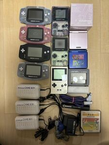 ゲームボーイアドバンス×4 カラー×2 ポケット×1 SP×2 箱説明書付きあり　ライトボーイ　バッテリー　など