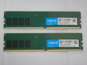 【サイコム】 Crucial 8GB DDR4-3200 x2枚 (合計16GB) @Used@ u0301D