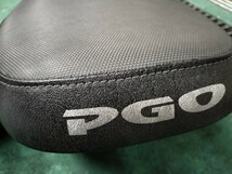 純正シート　PGO　ティグラ125 ティグラ150 縁に多少破れあり　汚れあり　糸ほつれ跡あり_画像3