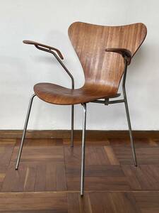  Северная Европа Дания Vintage Fritz Hansen Fritz Hansen seven стул arm a Rene Jacobsen Vintage 2