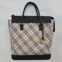 BURBERRY バーバリー 　　　　　ハンドバッグ　トートバッグ　　　　　美品　ノバチェック ベージュ_画像1