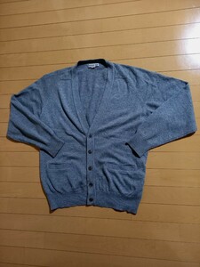 美品！MeddFord カシミヤ 長袖カーディガン、LARGE グレー