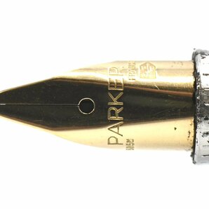 PARKER パーカー Laque ラクエ ブラウンマーブル 14K-585 XF 万年筆 ボールペン セット 20775294の画像4