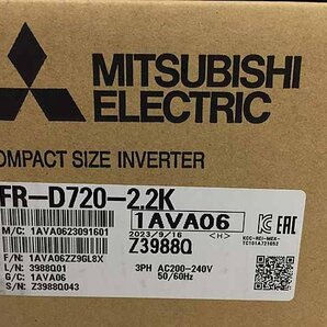 三菱電機 小形インバータ 未使用品 FR-D720-2.2K A14-01の画像2