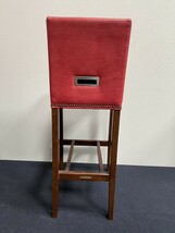 【直接引取可能】CHERRY チェリー カウンターチェア 9脚セット 高さ約94cm 椅子 家具 赤 C848 （4624）_画像4