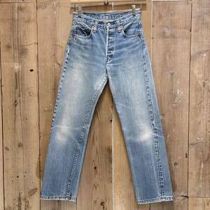 【W28 L29】 80s USA製 Levi’s 66後期 501 ビンテージ ジーンズ デニム パンツ リーバイス アメリカ古着 90s 70s 赤耳 レディース 