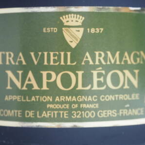 レアキャップボトル？◆未開栓◆EXTRA VIEIL ARMAGNAC NAPOLEON/エクストラ ヴィエイユ ナポレオン ブランデー 700ml 40%◆ 古酒/洋酒72195の画像2